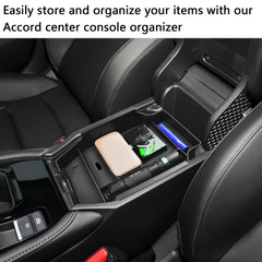 Fits the original Honda Accord console tray without adding bulk.