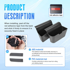 EDBETOS center console organizer installation demonstrates tool-free setup for quick tidying.