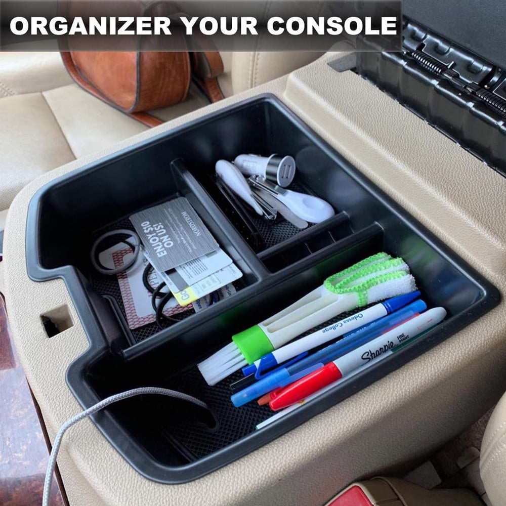 EDBETOS center console soft rubber liner reduces shifting