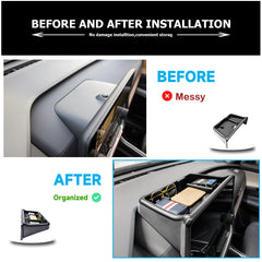 EDBETOS dash tray includes smartphone slots for landscape viewing during drives.