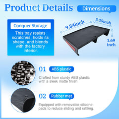 Removable tray for easy cleaning and maintenance.