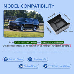 EDBETOS hidden dashboard storage for Suburban/Tahoe consolidates small items.