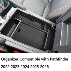 Items neatly organized in Pathfinder deep console with EDBETOS tray