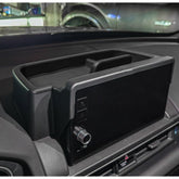 EDBETOS Pilot center console tray front view—fits 9-inch display and keeps essentials within reach