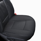EDEALYN luxury PU leather front seat cover protects against wear and spills.