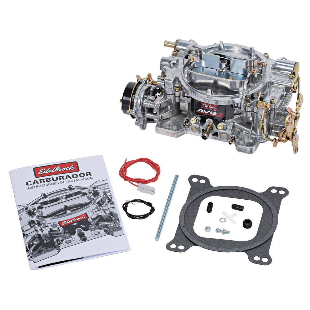 Edelbrock AVS2 vacuum ports closeup demonstrates both timed and full vacuum options