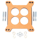 Edelbrock 8723 half-inch carb spacer top view showing overall form and airflow focus