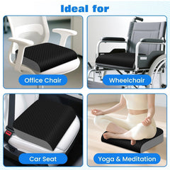 Removable washable cover on EdenDwell seat cushion for easy cleaning.