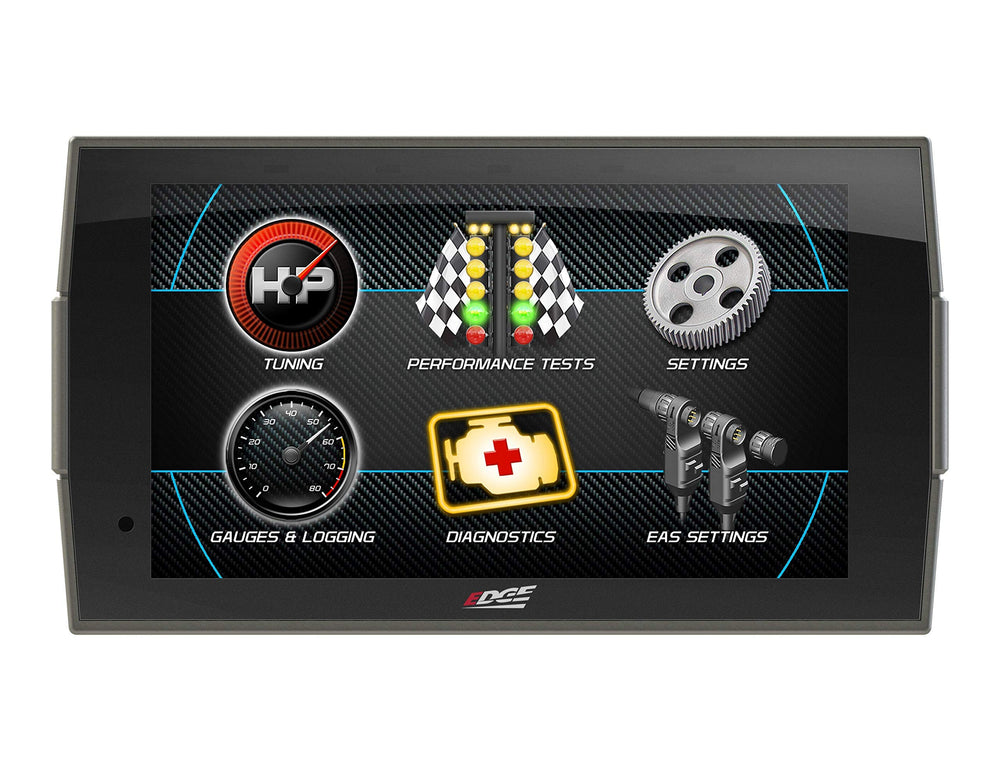 EDGE CTS3 OBD-II compatibility screen shows seamless vehicle data integration.