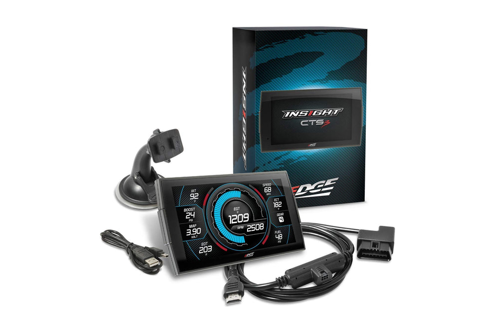 EDGE Krazy on Highways CTS3 gauge face shows real-time engine data at a glance.