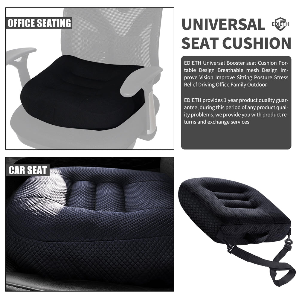EDIETH breathable mesh cover keeps you cool during long sitting sessions.