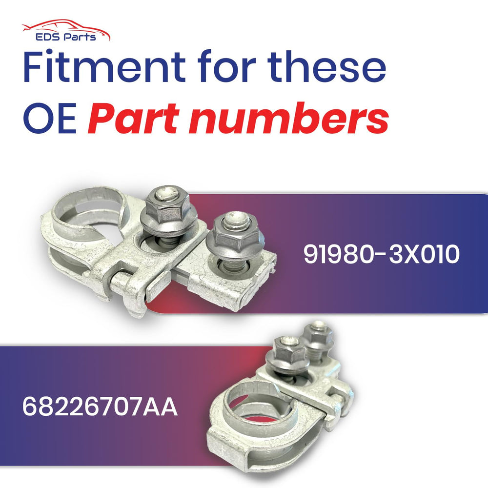 EDS Positive Terminal Connector side view demonstrating compact design for tight engine bays.