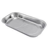 Edward Tools 9.5-inch rectangle magnetic tray close-up showing heavy-duty stainless steel and strong magnet.