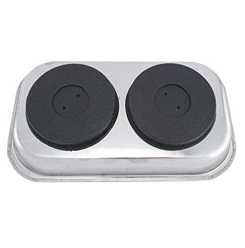 Edward Tools magnetic tray with rubber back protecting surfaces during use.