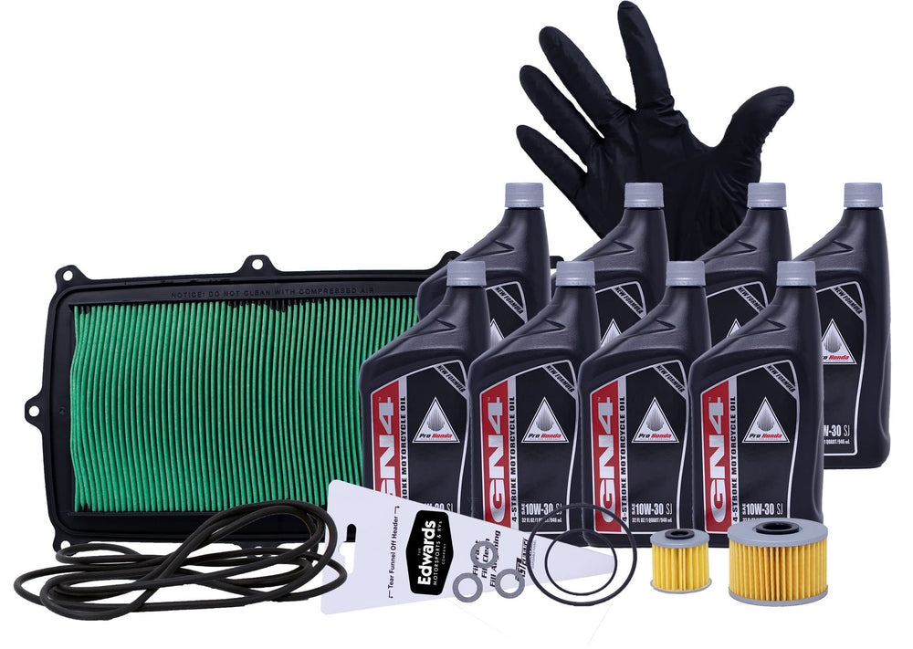 Edwards Maintenance Oil Kit contents for Honda Talon service
