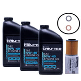 Edwards OEM semi-synthetic oil change kit front view for quick maintenance on CFMoto 400cc+