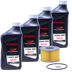 Edwards Oil Change Kit GN4 oil bottle ready for Honda Pioneer 700 maintenance