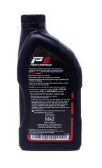 Edwards oil bottle (Kawasaki 10W-40) for dependable engine lubrication during rides
