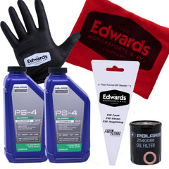 Edwards oil change kit for Polaris Ranger 570 PS-4 oil bottle ready for service