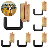 Eegoowa E Track Hooks 6-pack on wall for organized storage