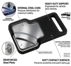 EENEXA aircraft-grade aluminum step offers durable, heavy-duty stepping surface.