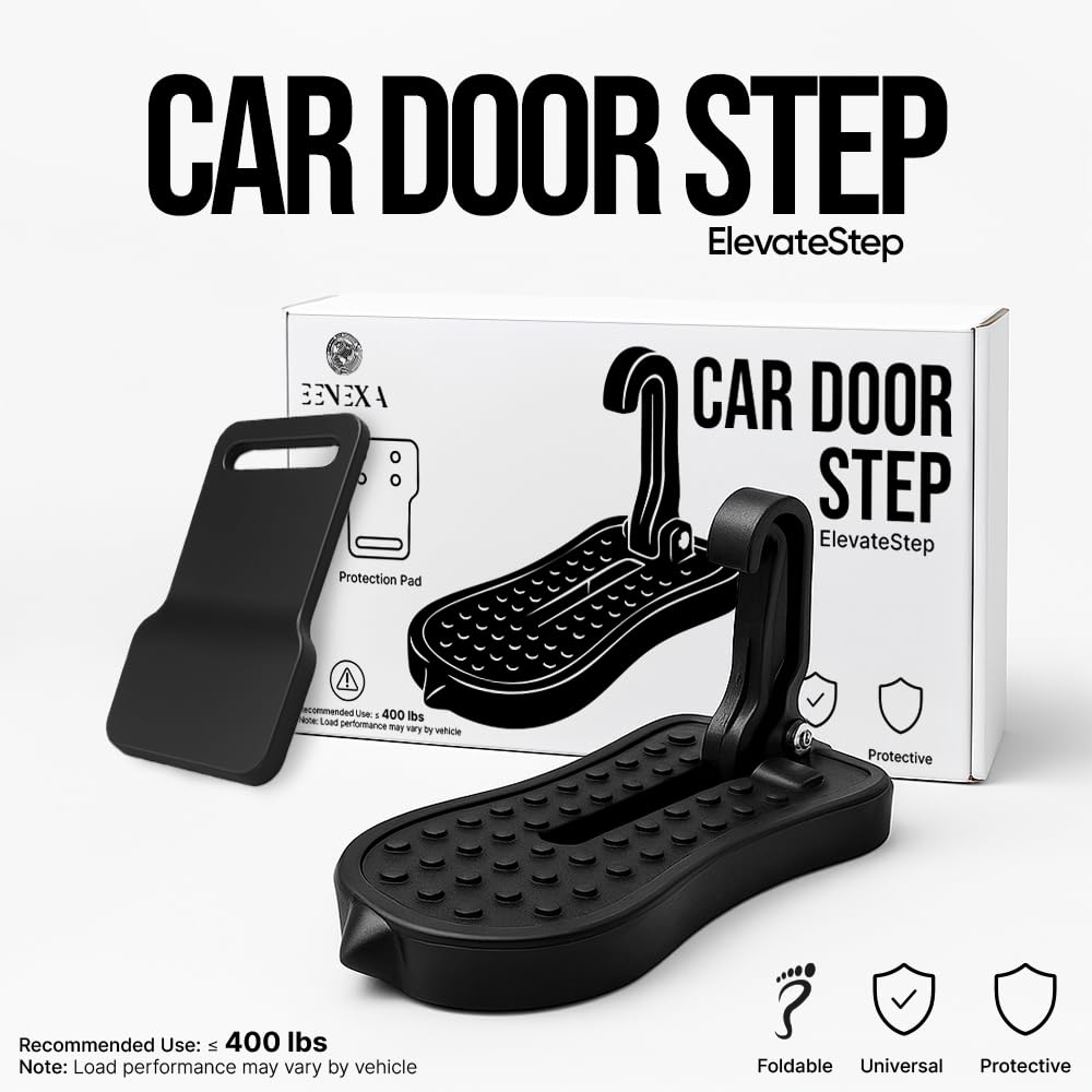EENEXA compact folding design stores neatly in a glove box.