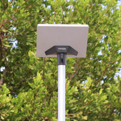 Compact collapsed height of 46 inches for space-saving storage