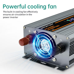 EFFORTWAY 2000W inverter with six protections for safer operation.