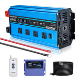 EFFORTWAY 4000W pure sine inverter front view for reliable off-grid camping power.