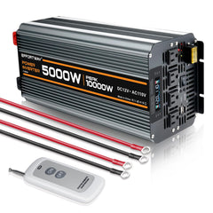 EFFORTWAY 5000W inverter with LCD display shows status for easy monitoring