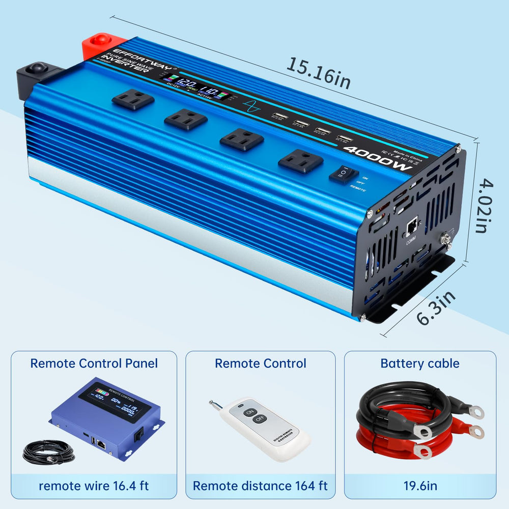 EFFORTWAY aluminum alloy housing with an efficient cooling fan for durability.