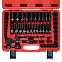 EGOFIX front view of case and organized socket set for easy transport