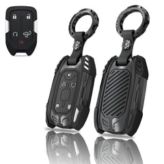 Egreat zinc alloy key fob cover for GMC Sierra front view protects keys with style