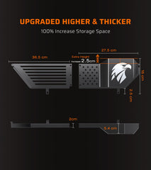 Ehaho 2-Pack Front Door Pocket adds extra storage for two Jeep doors.