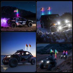 Ehaho dirt-resistant nylon flags add rugged, personalized styling.