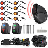 Ehaho turn signal kit front view with dual-LED indicators for enhanced visibility.