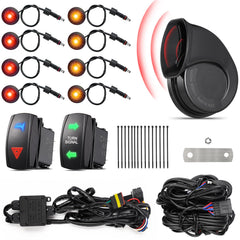 Ehaho turn signal kit front view with dual-LED indicators for enhanced visibility.