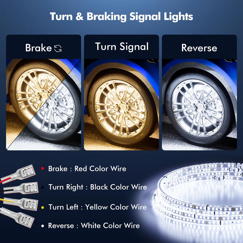 Ehaho wheel light IP68 waterproof rugged aluminum body