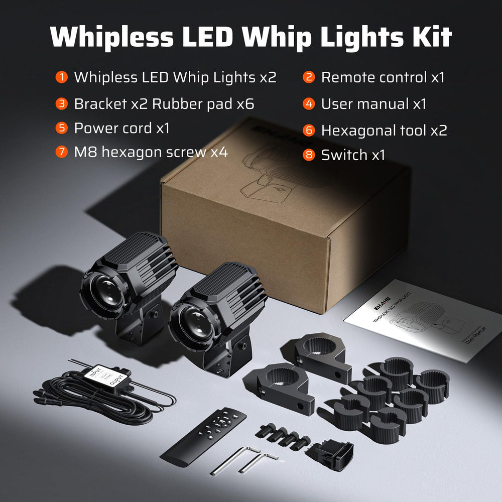 Ehaho Whipless LED light 1200m beam range for distant visibility