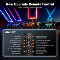 Ehaho Whipless LED light adjustable bracket for flexible aiming