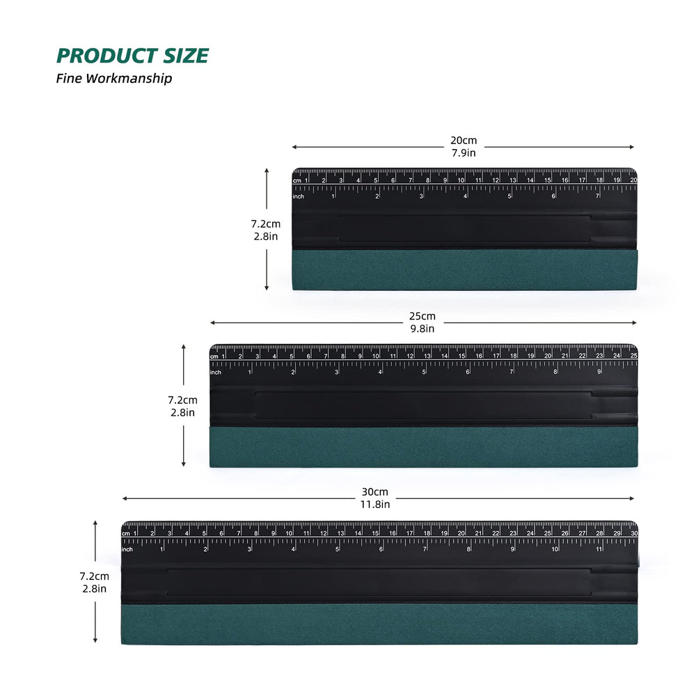EHDIS medium vinyl squeegee 24cm for precise film placement in tight areas.