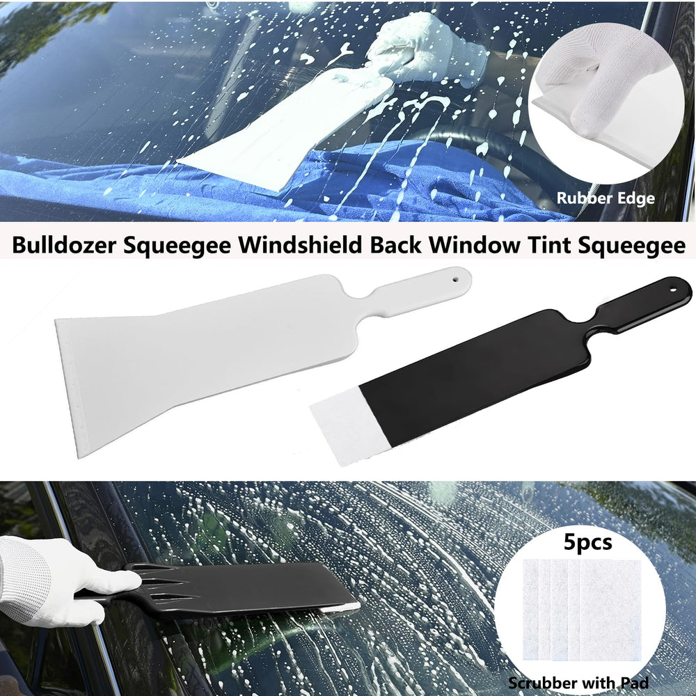 EHDIS small rubber squeegee reaches tight spots without scratches.