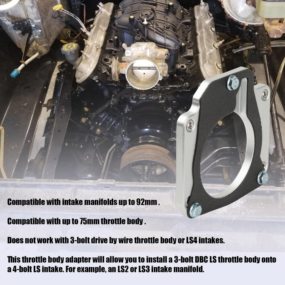Eiahonen adapter aligns LS2/LS3 intake with 3-bolt TB for modular upgrades.
