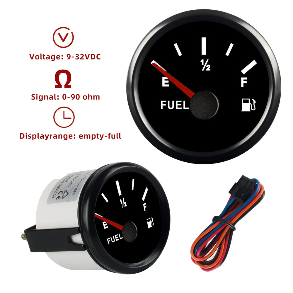 EIKLIM fuel gauge front dial with vivid LED backlight for easy viewing