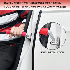 EILITWAY auto-fit door-lock handle attached to vehicle for easy access