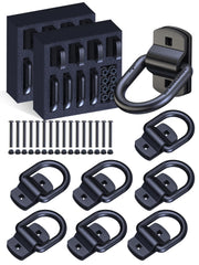 EilxMag bolt-on plate D-ring anchors secure trailer cargo.