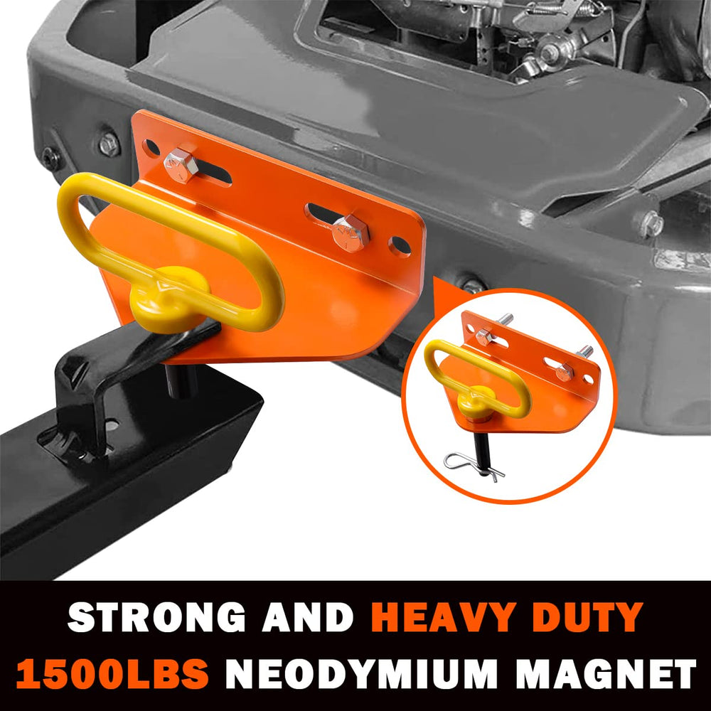EilxMag hitch with one-hand release in action.