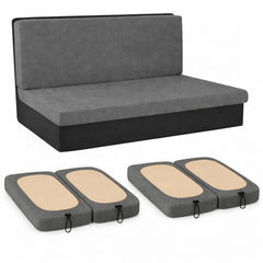 Eilyr RV dinette cushion cover seat front view shows secure travel fit