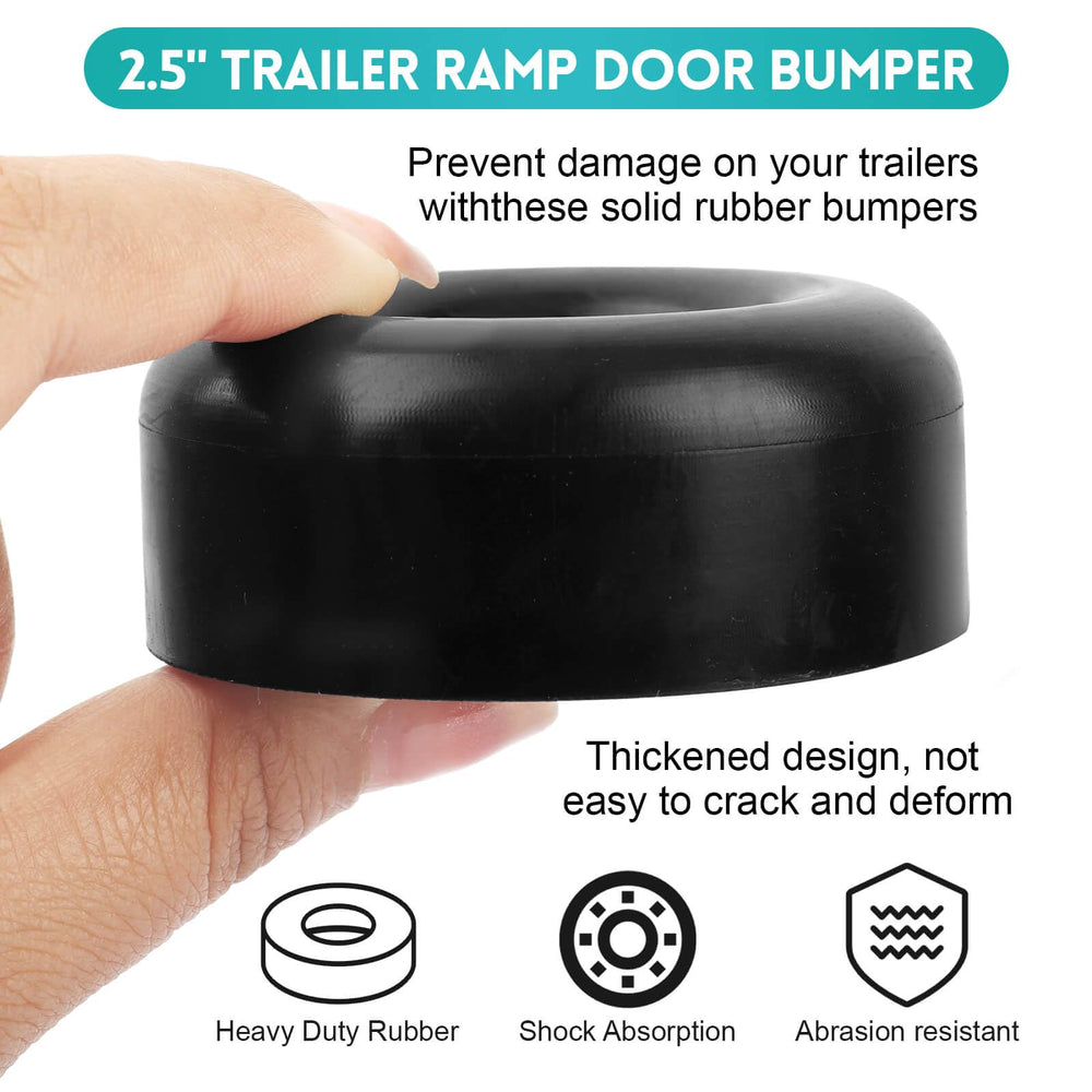 EINDER high-density automotive rubber bumper resists heat and UV exposure outdoors.