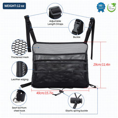 Eing car seat back organizer charging-pocket tidies cables on the go.